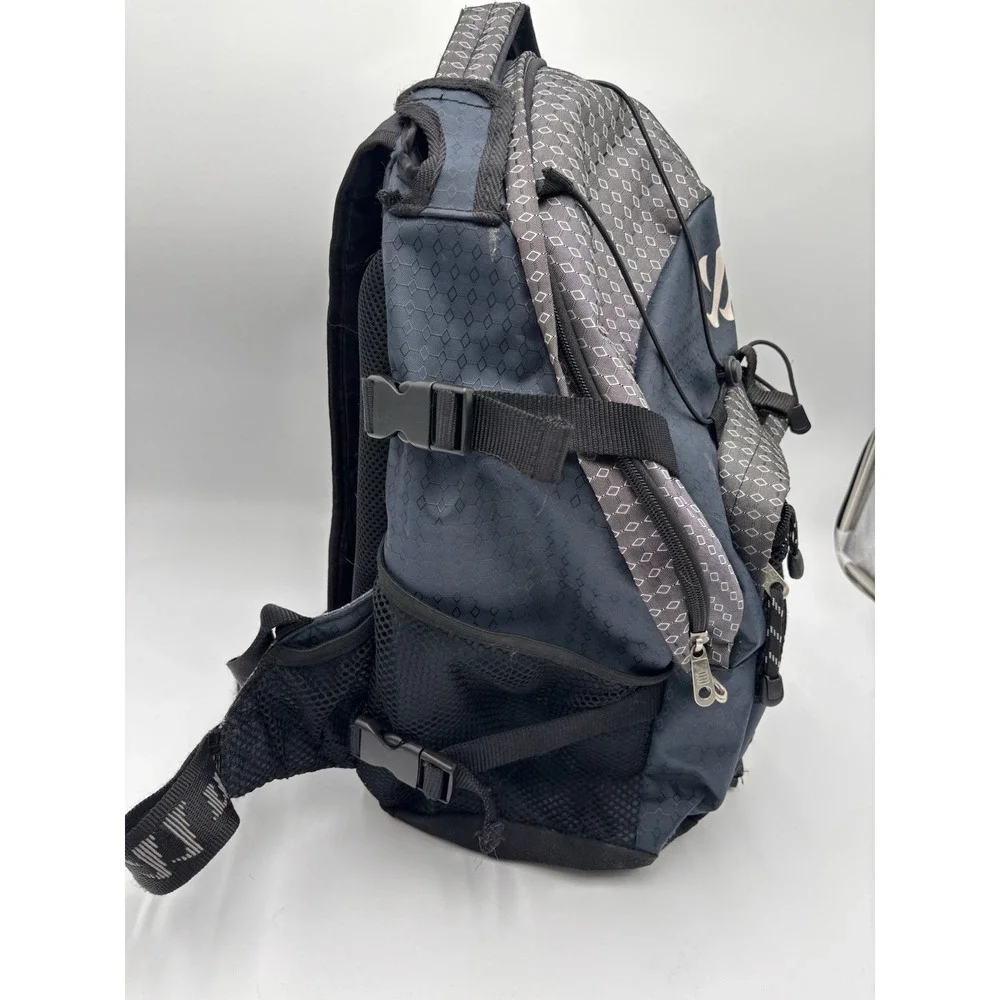 Warrior Lacrosse Gear Backpack Equipment Bag Navy Gray Helmet Stick Storage